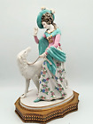 Borzoi/Russian Wolfhound & Lady Porcelain Figurine~Dog Sighthound~Rosenthal?