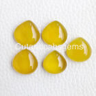 Cabochon cuore onice giallo, pietra preziosa sciolta, onice giallo cuore,...