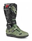 Stivali Uomo Sidi Crossfire 3 SRS Verde Army Nero Motocross Enduro Mx Boots