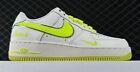 NIKE AIR FORCE 1 07 LOW KEEP FRESH VERDE BIANCO CORNICE LOGO CROMATA TG 42 OR.11