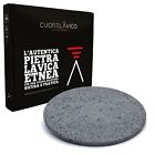 CUORE LAVICO - PIASTRA REFRATTARIA PIETRA LAVICA ETNEA ILLILLO PIZZA TONDA 33 cm