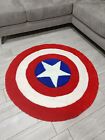 Tappeto fatto a mano prodotti Italiani premium capitan america Marvel 110x110cm