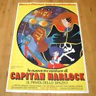 NUOVE AVVENTURE DI CAPITAN HARLOCK poster manifesto Leiji Matsumoto Toei Anime