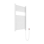 Kiamami Valentina Scaldasalviette elettrico 50x77 bianco con resistenza termolim