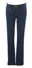 JAGGY Donna Anne Blu Navy Slim Fit Jeans Nuovo