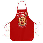 Grembiule rosso cucina Regina del Natale, chef idea regalo PERSONALIZZATO NOME!