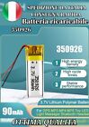 Batteria 350926 3,7V 90mAh ricaricabile Li-Po battery