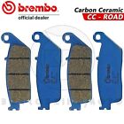 4 PASTIGLIE FRENO ANTERIORI BREMBO BLU CARBON KAWASAKI Z 750-ABS 750 2008