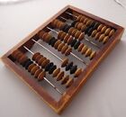 Vintage Russian Wooden Abacus - Wood Calculator, USSR Retro Math Tool