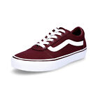 Vans Damen Canvas Sneaker Ward burgunder rot