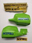 NEW SHOP SOILED ACERBIS RETRO STYLE MOTOCROSS UNIVERSAL ENDURO GREEN HANDGUARDS