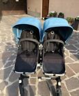 Passegino Gemellare Bugaboo Blu Completo