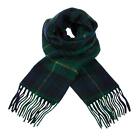 Clans Of Scotland Mens Scottish Tartan 100% Pure Lambswool Scarf Stewart Hunting