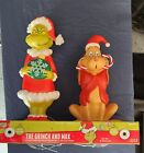 Grinch 14-in LED Dr Seuss  The Grinch & Max Blow Mold - Set of 2