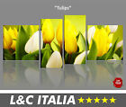 Tulips - 4 QUADRI MODERNI XXL PAESAGGI ASTRATTI CASA ARREDO DESIGN BILDER