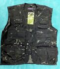 Kombat Kids Unlined Camo Vest - Age 9-10, Black Urban Camo, Nerf Army jacket