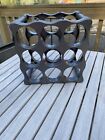 Vintage BODUM Wine Rack Modernist Mid-Century MCM Dark Grey Plastic Modular