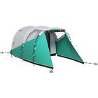 Outsunny Tenda da Campeggio 2-4 Posti Impermeabile con Borsa di Trasporto Verde