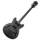 IBANEZ AS53-TKF Transparent Black Flat Chitarra Semiacustica