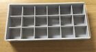 Grey Plastic Box With Clear Lid With 18 Compartments