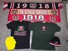 Sciarpe ultras Triestina 3+2 magliette (M e L)+cappellino come nuovi, no adesivo