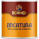 King 500 ml zinco liquido vernice ferro metallo antiruggine grigio
