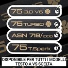 Portachiavi Alfa Romeo 75 personalizzabili, varie misure, materiali e colori