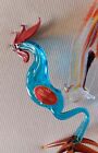 MURANO VETRO ARTISTICO GALLO arte scultura statua soprammobile figurine