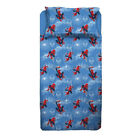 Completo lenzuola in flanella Spiderman Marvel per letto Singolo J969