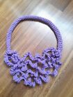 Collana Uncinetto Viola Crochet Handmade