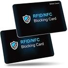 Protezione RFID, Befekt Gears [2 Pezzi] Carte Anti RFID/NFC, Protezi