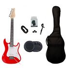 Chitarra Elettrica 3/4 Strato 36" Rossa Amplificatore  Kit Completo