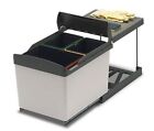 Pattumiera estraibile cucina carrello 3 secchi AUTOMATICA cesti sottolavello ì