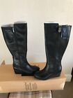 Marks and Spencer Black leather knee high boots size 6.5