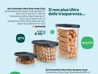 Tupperware Set Contenitori Ultra Clear Ovale ( 3 PZ) 500ml, 1 l, 2.1 l