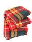 matrimoniale Coperta tartan pelliccia Scozzese Plaid Pile cm 130x160 