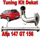 DOWNPIPE INOX + TUBO RIMOZIONE KAT ALFA 147-156 GT JTD Mjet 115 150 170cv  -T112