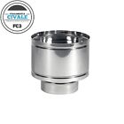 ANTIVENTO A BOTTE ACCIAIO INOX COMIGNOLO FUMAIOLO AISI 304 5/10 VARIE MISURE M/F