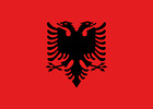 Albania Albanian Flag Sticker Self Adhesive