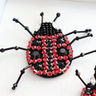 Embroidered Rhinestonepatches Ladybug Ron-on Beaded Applique Child