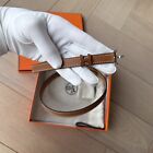 Hermès Pop H 15 Belt, Gold With Palladium Plated Hardware, Brand New