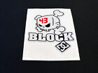 ✨ STEMMA LOGO VINILE ADESIVO RIFRANGENTE "KEN BLOCK" 43 DC SHOES (8,5X6 CM) ✨