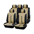 Premium Similpelle Coprisedile Fodere Coprisedili Riferimenti Auto Nero Beige