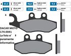 174.0041 PASTIGLIE FRENO ORIGINAL POLINI  GILERA GP 800 - NEXUS 125 (2007)