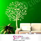 ADESIVI MURALI ALBERO MUSICALE ADESIVO MURALE WALL STICKERS ALBERO NOTE MUSICALI