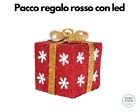 1 decorazione luminosa natale red, pacco natale luminoso, decorazione led natale