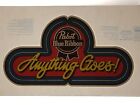 Vintage Iron On Heat T-Shirt Transfer: PABST BLUE RIBBON BEER - Anything Goes!