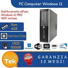 PC COMPUTER DESKTOP FISSO RICONDIZIONATO HP WINDOWS 11 PRO GARANZIA 12 MESI