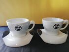 2 TAZZE CAFFÈ BIALETTI ESPRESSO TAZZONA MUCCA CAPPUCCINO OMINO