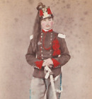 Victorian Coloured CDV Photo Soldier Italian Soldier Military Amodio Naples